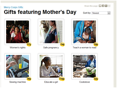 Mercy Corps Gifts - Mother's Day