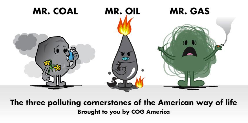 Mr. Coal, Mr. Oil, and Mr. Gas